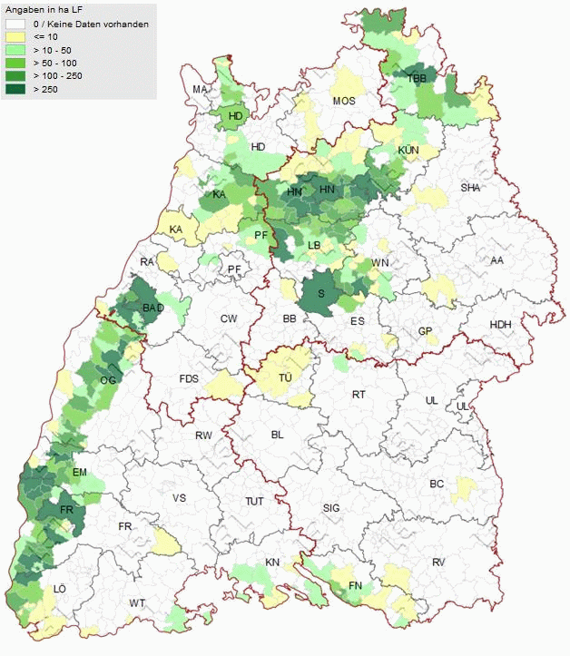 Karte_Rebland in Baden-Württemberg