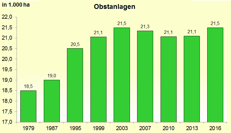 Grafik_Obstbau in Baden-Württemberg