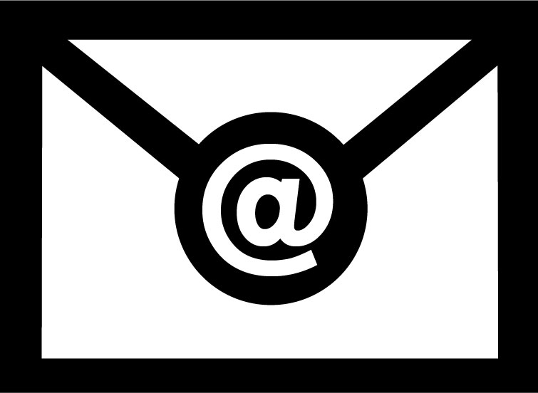 Symbolbild Newsletter - Briefumschlag mit @