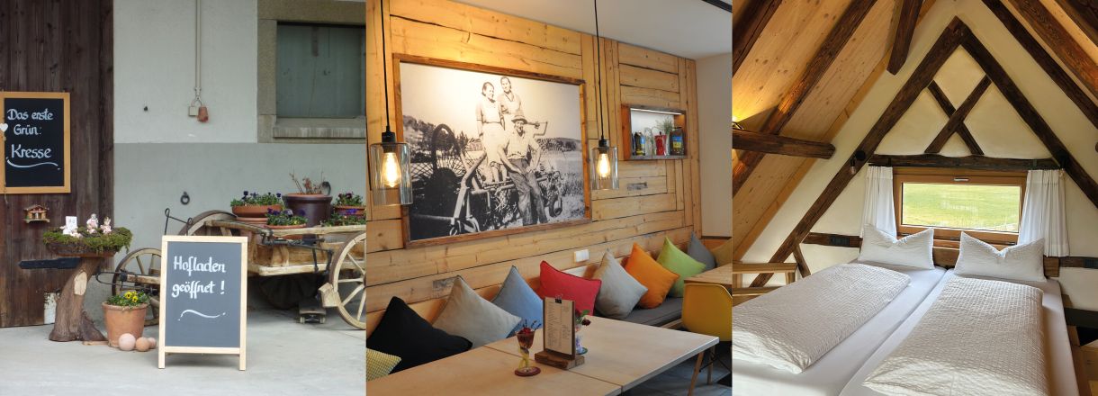 Hofladen, Gaststube Ferienwohnung - Bilder zum Themenbereich Diversifizierung  