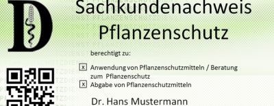 Text Sachkundenachweis Pflanzenschutz